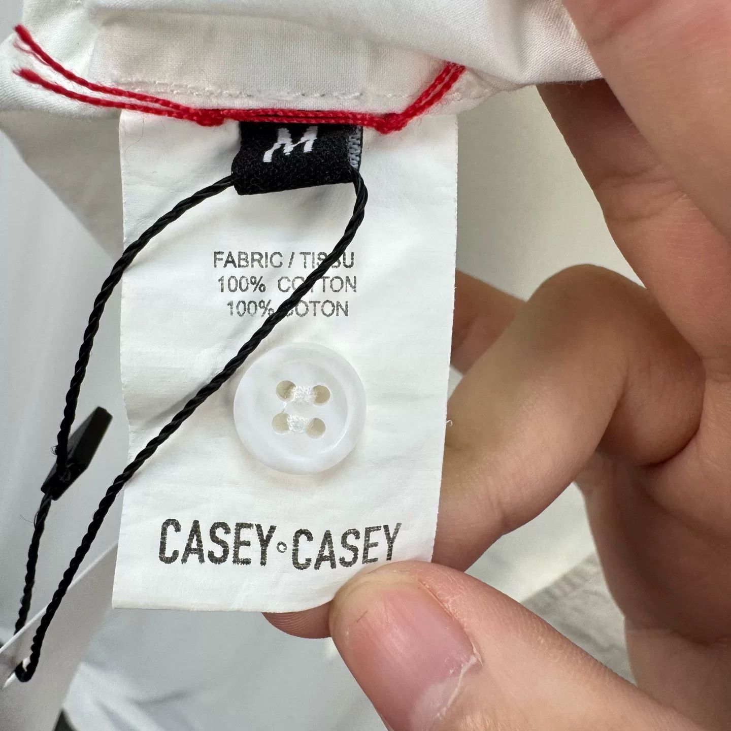 Casey Casey White Cotton Long Sleeve Shirt