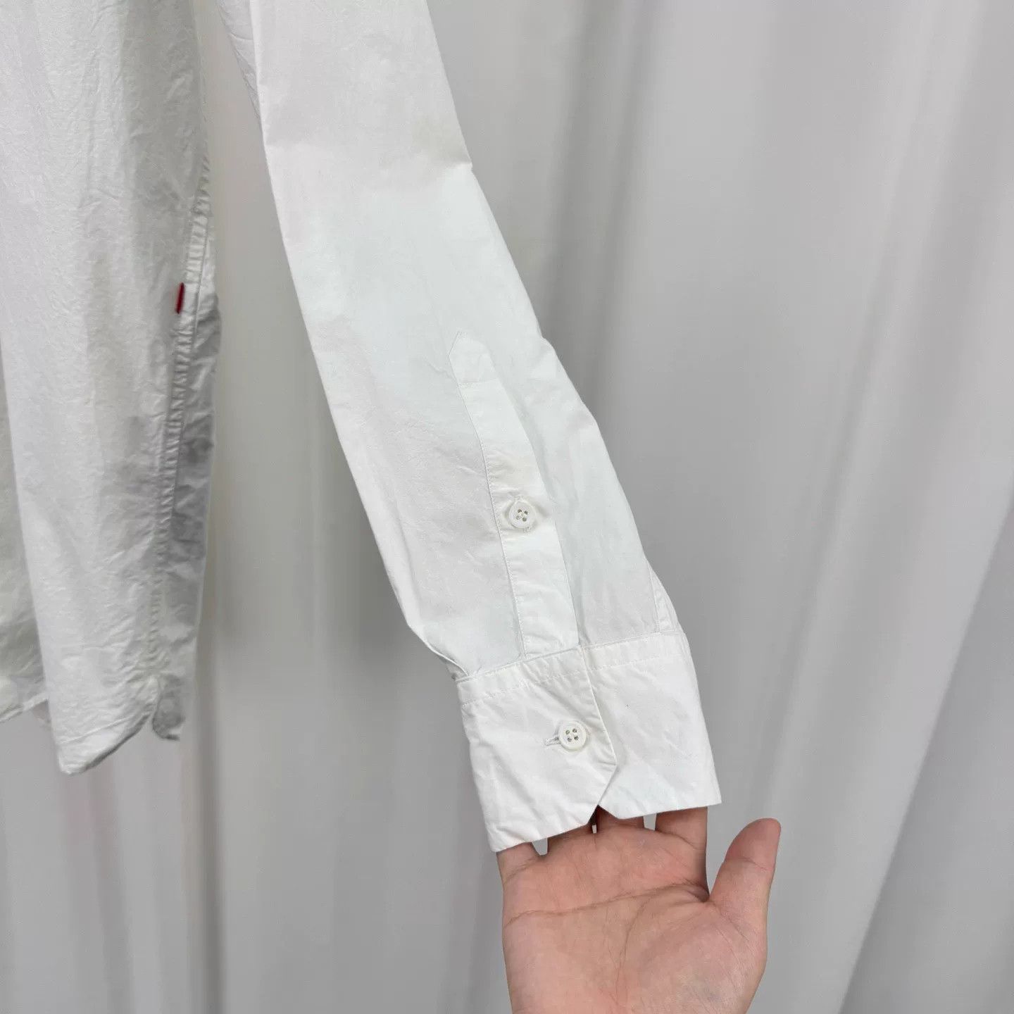 Casey Casey White Cotton Long Sleeve Shirt