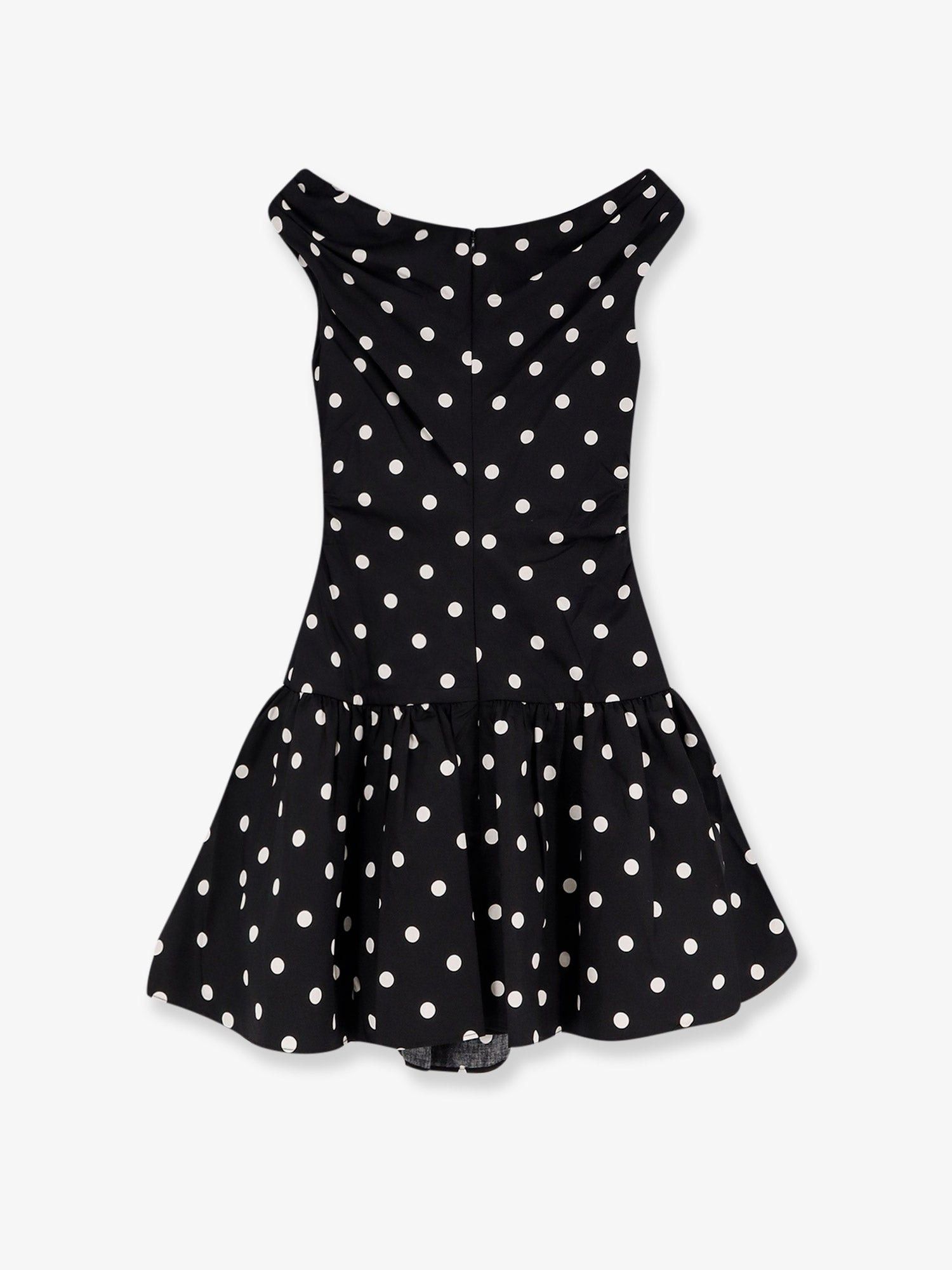 Polka-Dots Cotton Mini Dress