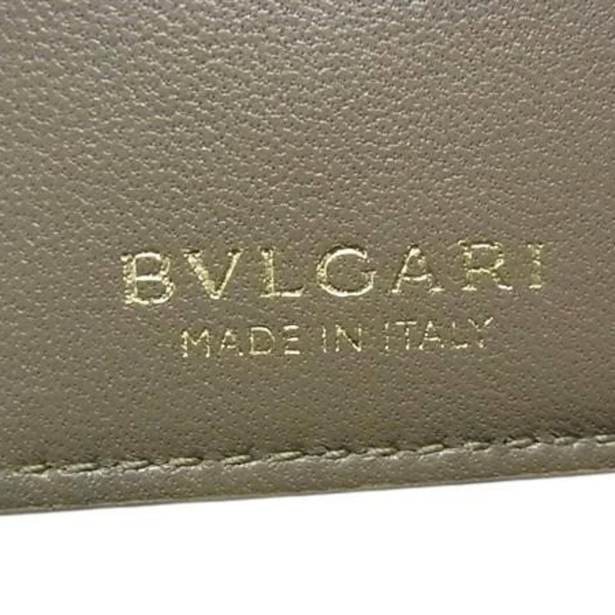 Bvlgari BVLGARI Serpenti Card Case 293693 Beige Leather Women's Size ONE SIZE - 2 Thumbnail