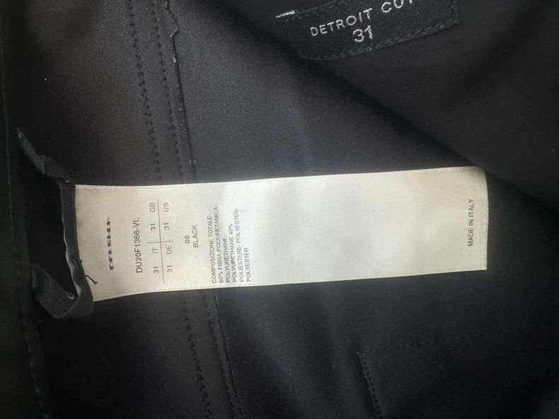Rick Owens Drkshdw Rick Owens DRKSHDW Detroit Cut Faux Leather Pants Size US 31 - 5 Thumbnail
