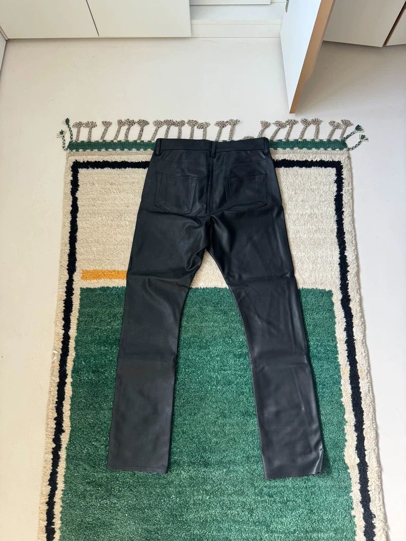 Rick Owens Drkshdw Rick Owens DRKSHDW Detroit Cut Faux Leather Pants Size US 31 - 2 Thumbnail