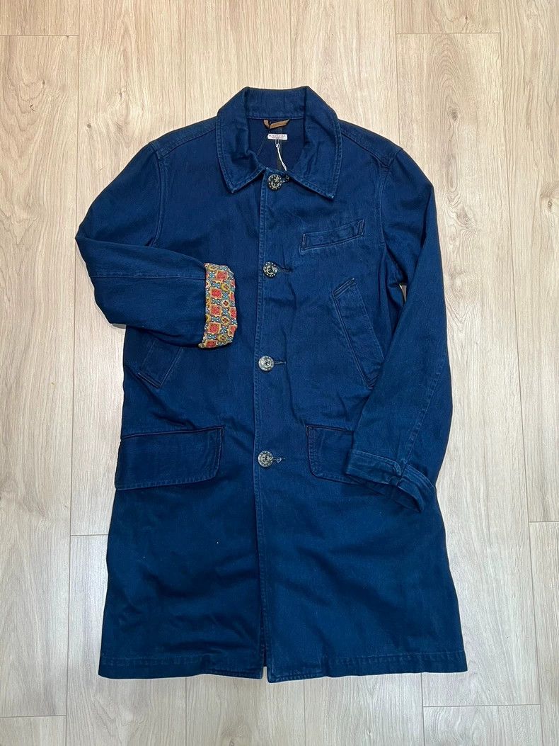 Kapital Kapital Natural Dye Denim Trench Coat Size US L / EU 52-54 / 3 - 2 Thumbnail