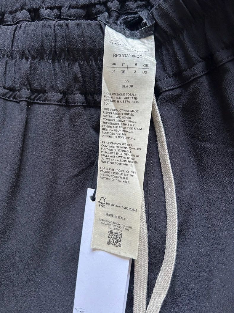 Rick Owens Rick Owens SS24 Cropped Drop-Crotch Pants Size US 38 / EU 54 - 4 Thumbnail