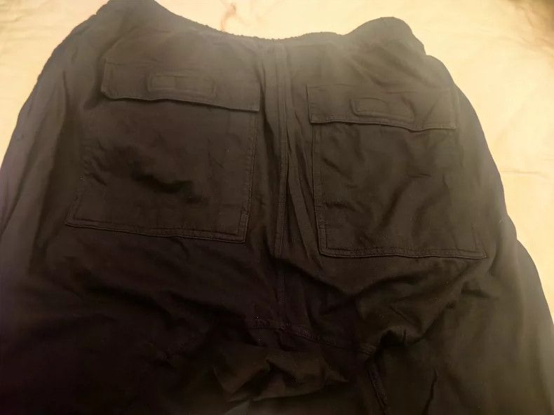 Rick Owens Drkshdw RICK OWENS DRKSHDW Black Cargo Pants Size US 36 / EU 52 - 4 Thumbnail