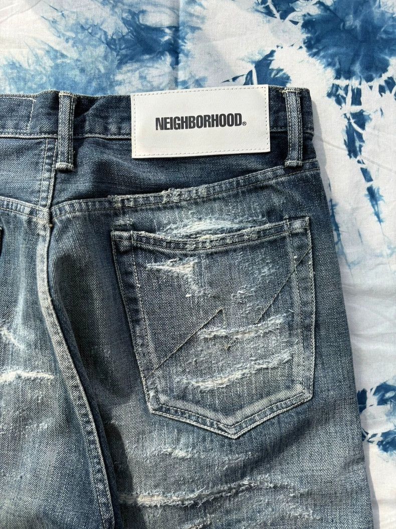Neighborhood NEIGHBORHOOD Scratch Savage Denim Jeans Size US 29 - 3 Thumbnail