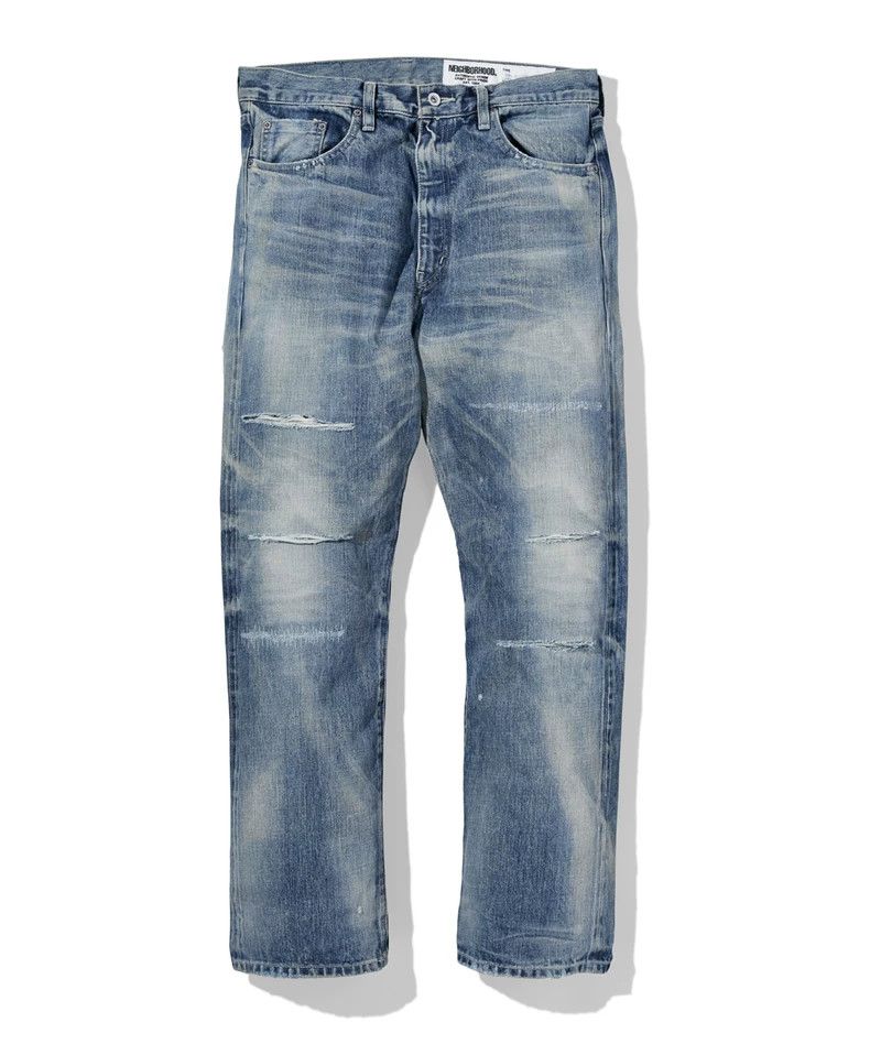 Neighborhood NEIGHBORHOOD Distressed Denim Jeans Size US 30 / EU 46 - 2 Thumbnail