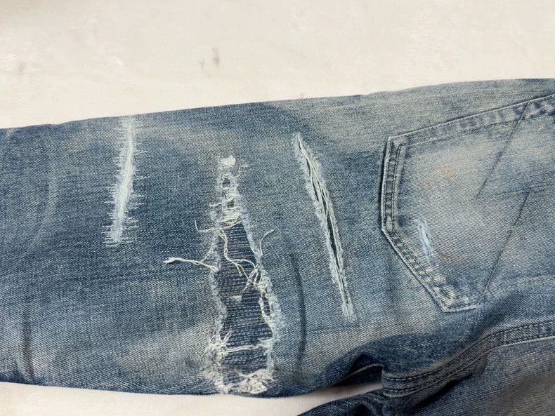 Neighborhood NEIGHBORHOOD Distressed Denim Jeans Size US 30 / EU 46 - 8 Thumbnail