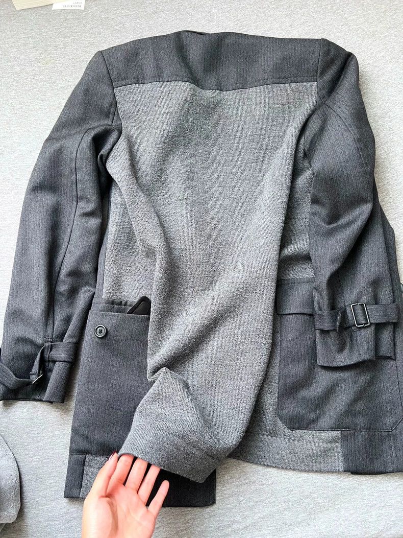 Dries Van Noten Dries Van Noten Gray Wool Blend Coat Size US M / EU 48-50 / 2 - 5 Thumbnail