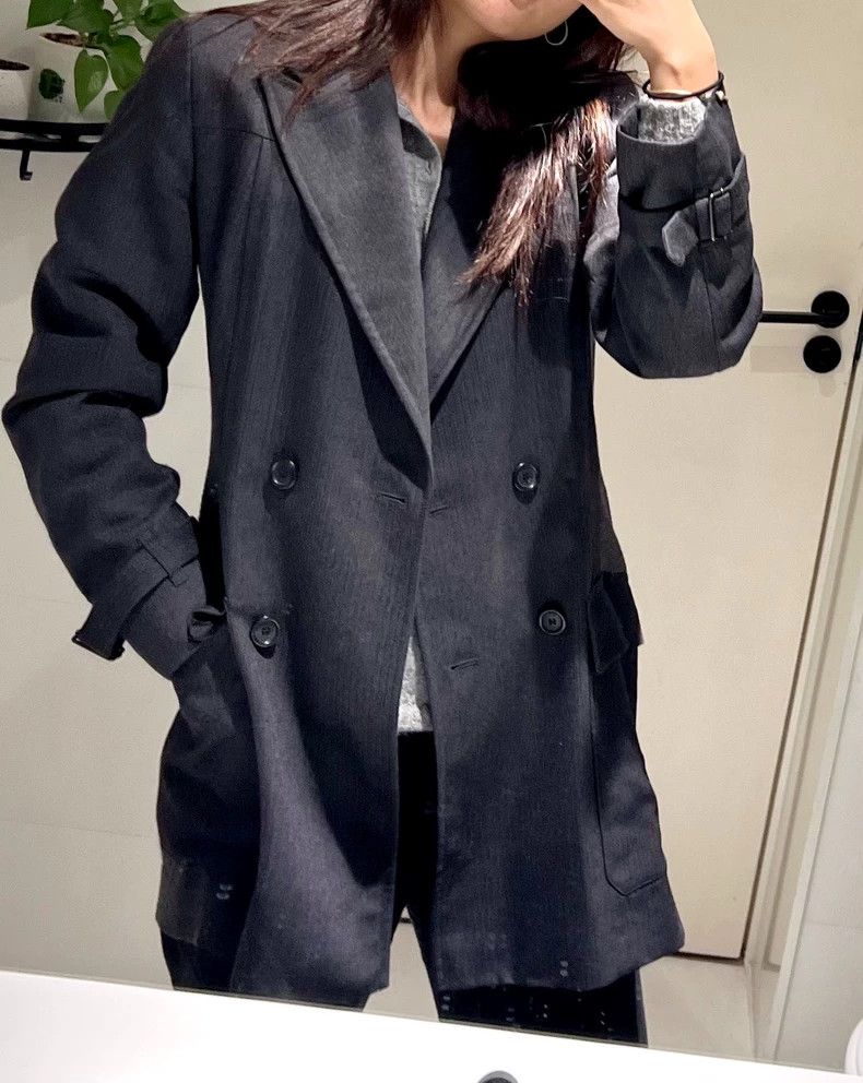 Dries Van Noten Dries Van Noten Gray Wool Blend Coat Size US M / EU 48-50 / 2 - 7 Thumbnail
