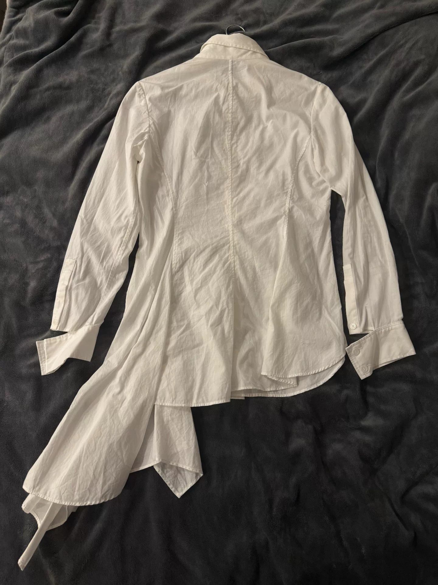Yohji Yamamoto Yohji 23SS White Irregular Shirt Size US M / EU 48-50 / 2 - 2 Thumbnail