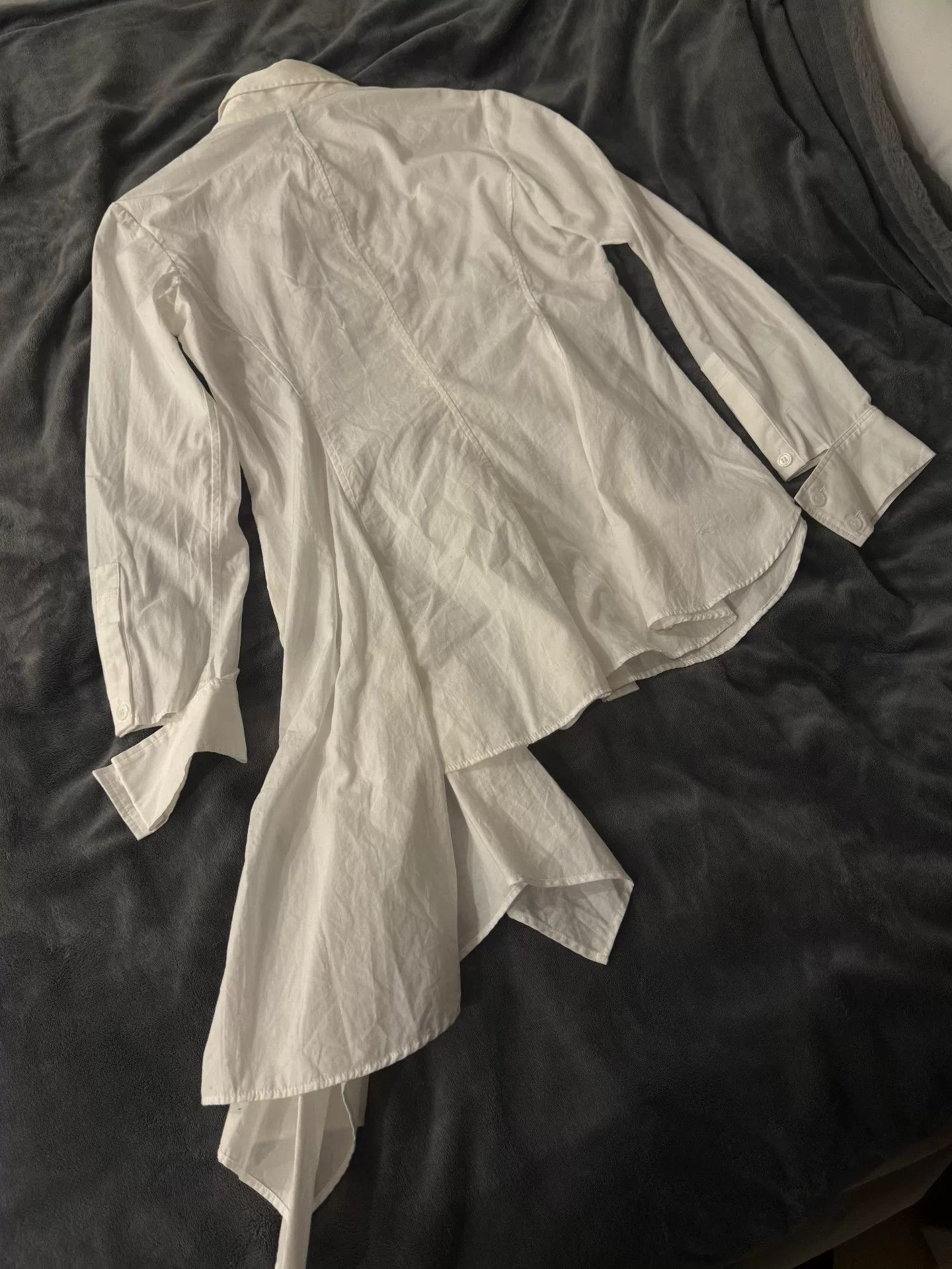 Yohji Yamamoto Yohji 23SS White Irregular Shirt Size US M / EU 48-50 / 2 - 3 Thumbnail