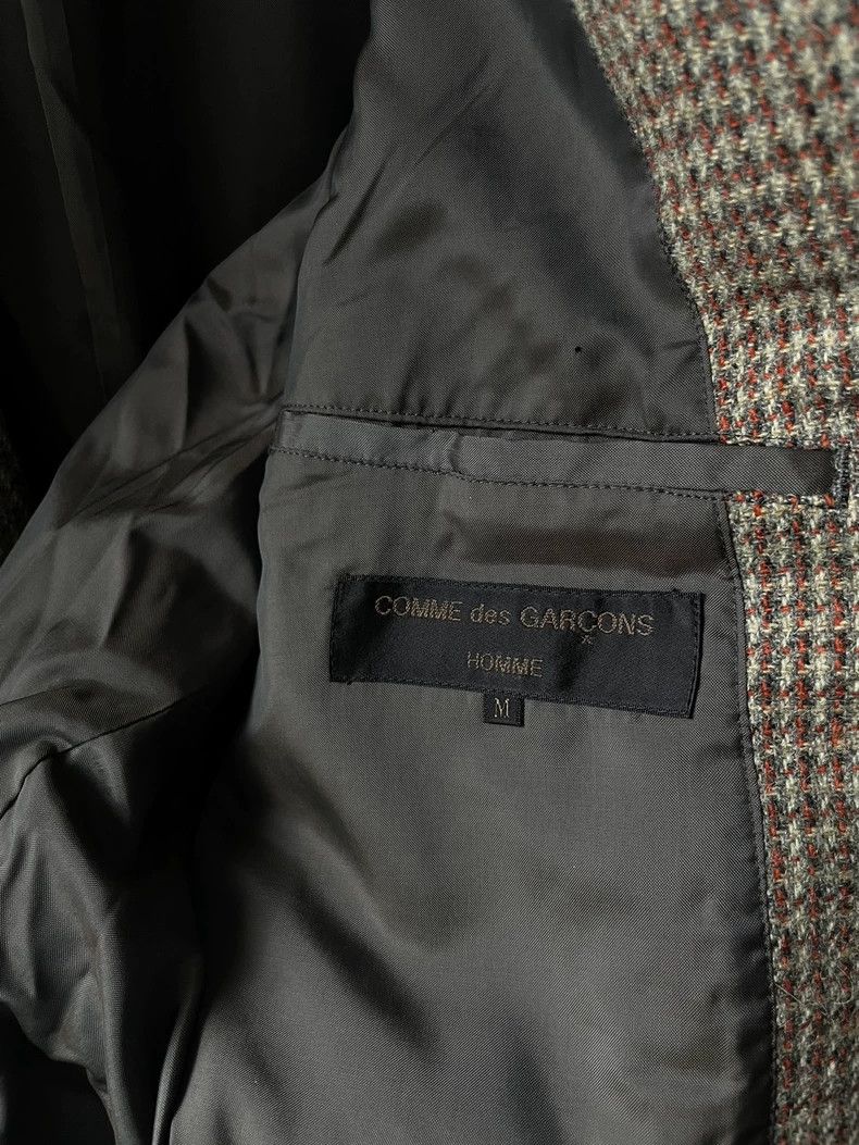 Comme des Garcons Comme des Garçons HOMME Tweed Leather Collar Jacket Size US M / EU 48-50 / 2 - 4 Thumbnail
