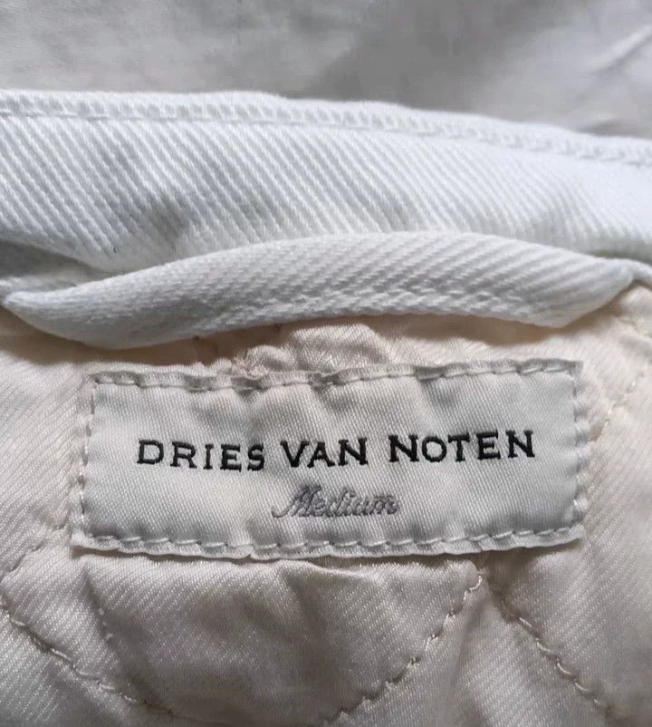 Dries Van Noten Dries Van Noten White Denim Jacket Size US M / EU 48-50 / 2 - 3 Thumbnail