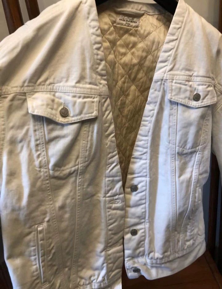 Dries Van Noten Dries Van Noten White Denim Jacket Size US M / EU 48-50 / 2 - 2 Thumbnail