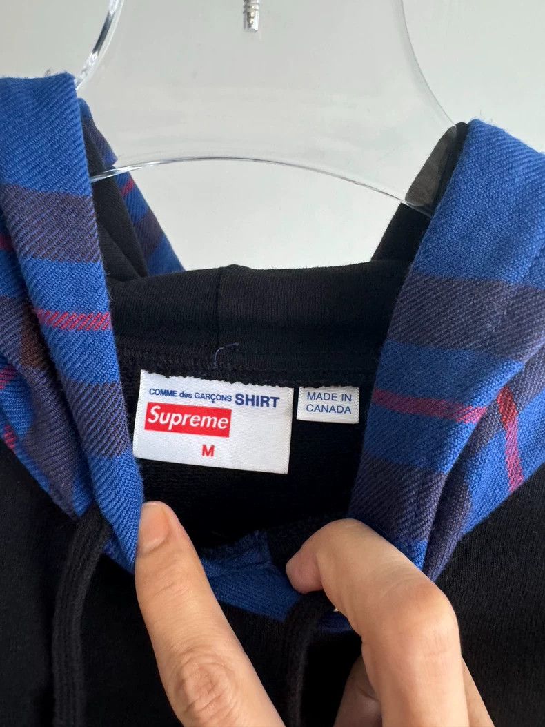Comme des Garcons Supreme CdG Paneled Hoodie Size US M / EU 48-50 / 2 - 3 Thumbnail