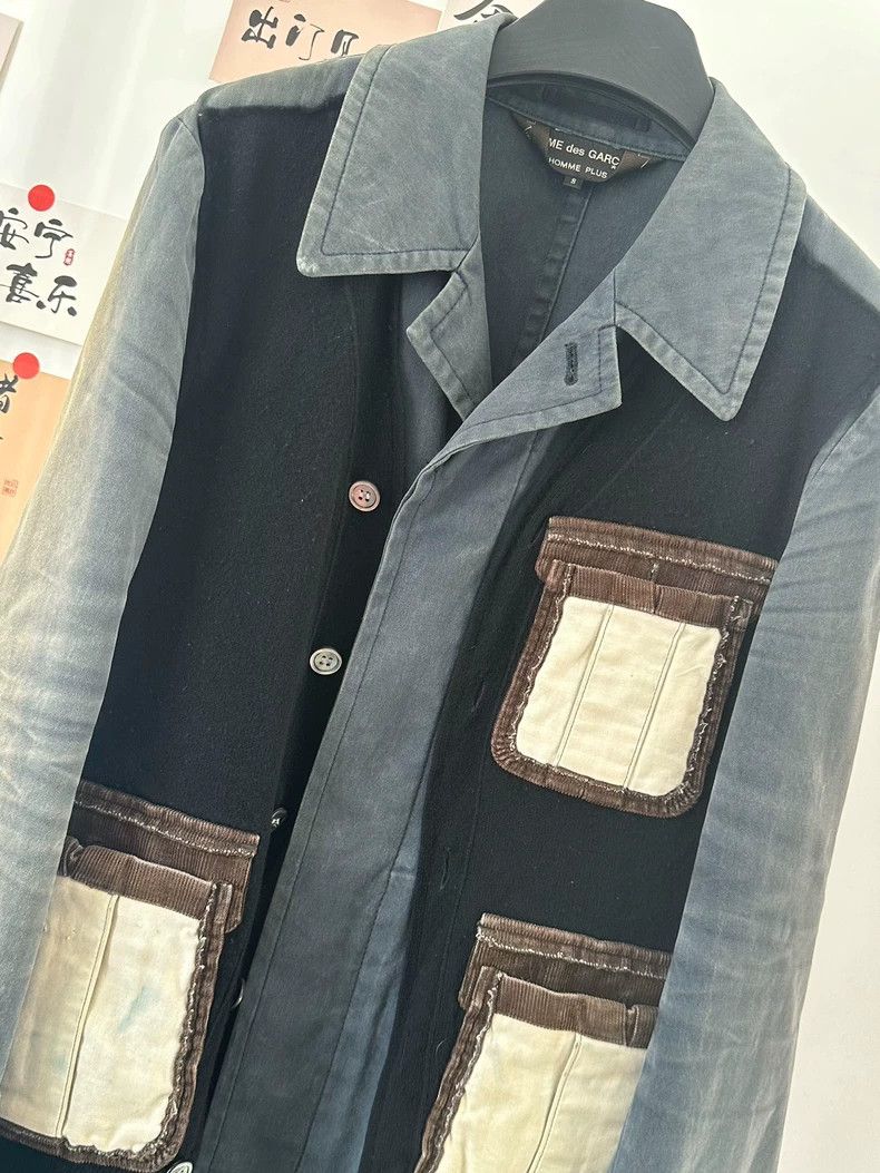 Comme des Garcons CDG HOMME PLUS 2010SS Patchwork Jacket Size US S / EU 44-46 / 1 - 2 Thumbnail