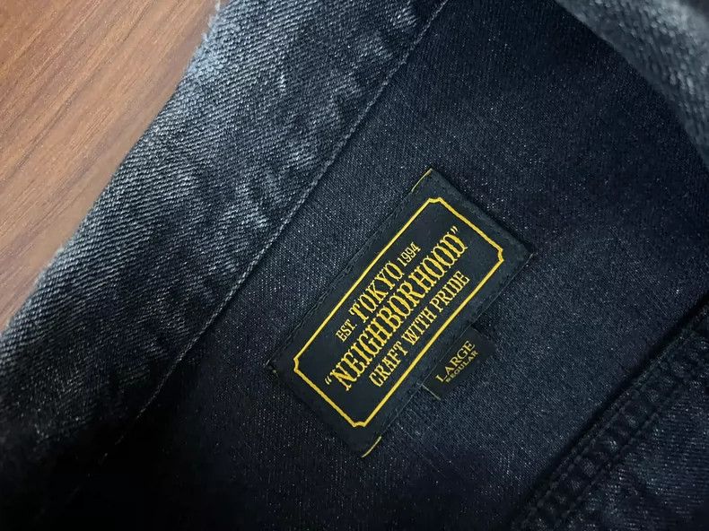 Neighborhood NEIGHBORHOOD Vintage Black Denim Jacket Size US L / EU 52-54 / 3 - 3 Thumbnail