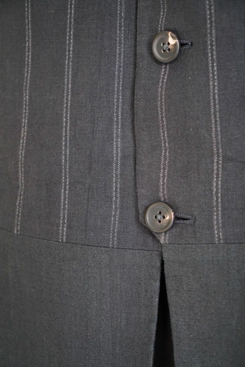 Yohji Yamamoto Yohji Yamamoto 94ss Stripe Linen Blazer Size US S / EU 44-46 / 1 - 3 Thumbnail