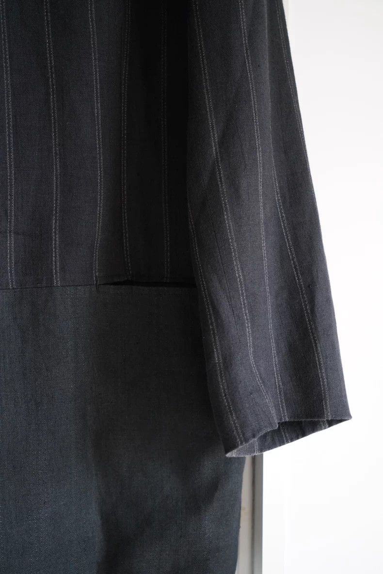 Yohji Yamamoto Yohji Yamamoto 94ss Stripe Linen Blazer Size US S / EU 44-46 / 1 - 4 Thumbnail