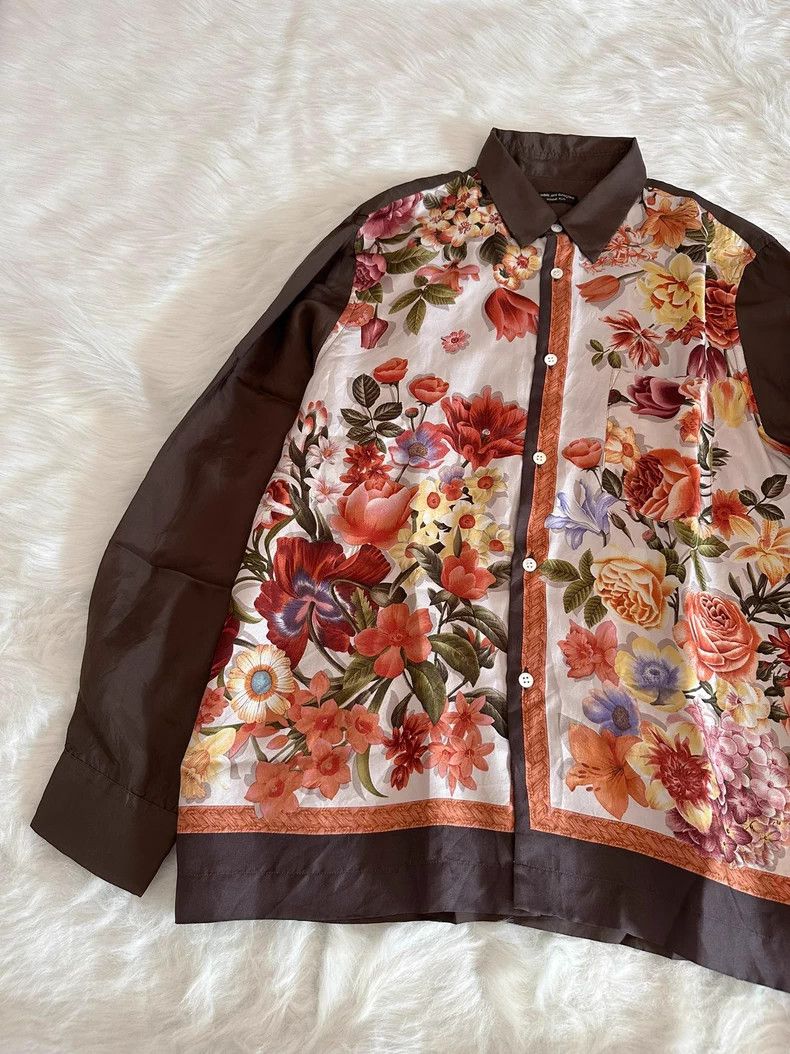 Comme des Garcons Comme des Garçons Silk Print Shirt Size US L / EU 52-54 / 3 - 3 Thumbnail