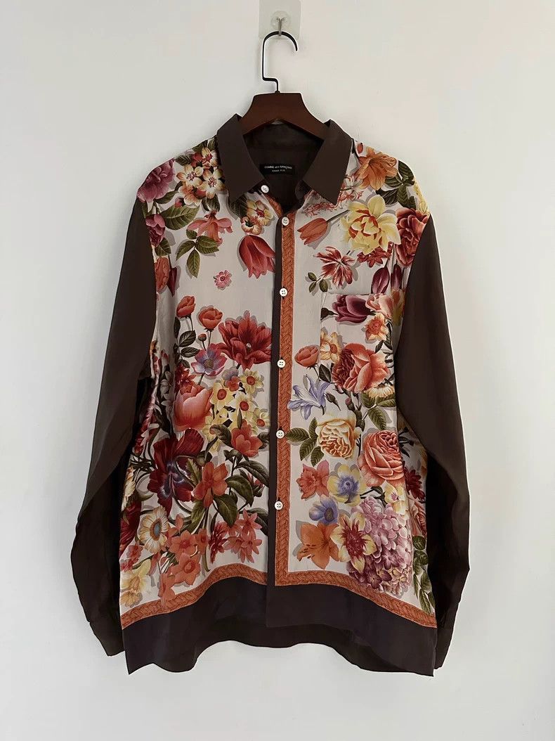 Comme des Garcons Comme des Garçons Silk Print Shirt Size US L / EU 52-54 / 3 - 7 Thumbnail