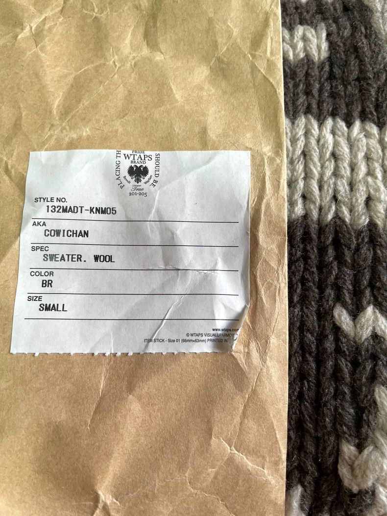 Wtaps WTAPS COWICHAN WOOL SWEATER 13AW Size US S / EU 44-46 / 1 - 6 Thumbnail