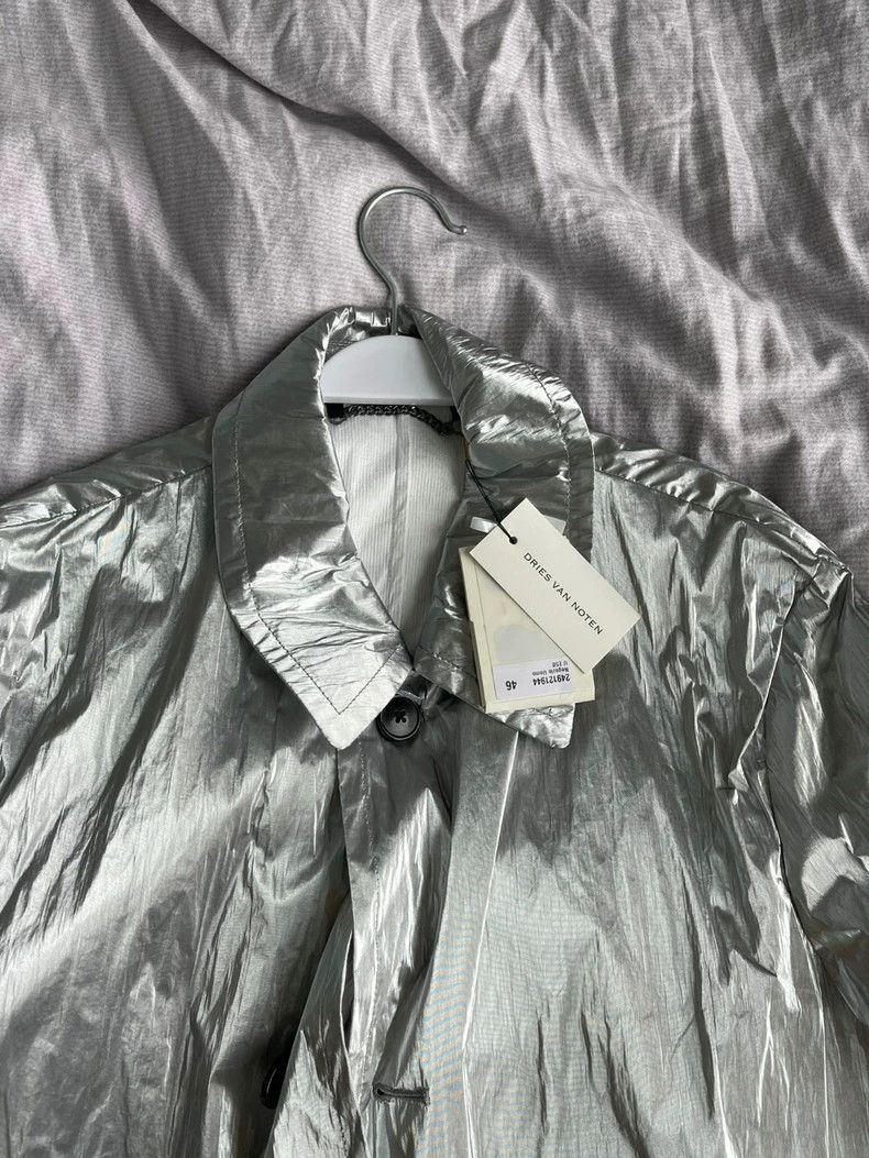 Dries Van Noten Dries Van Noten Metallic Trench Coat Size US L / EU 52-54 / 3 - 7 Thumbnail