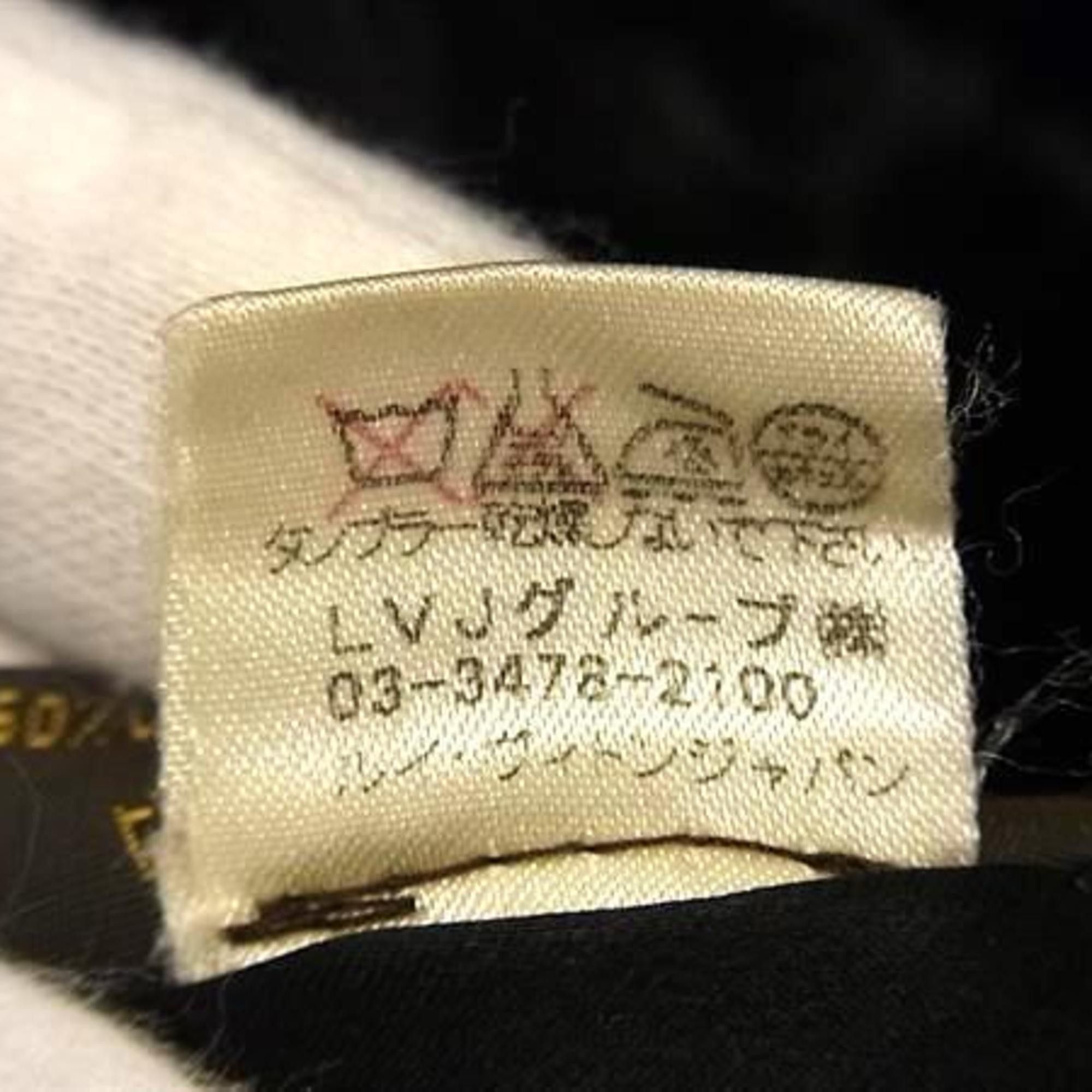 Louis Vuitton LOUIS VUITTON Monogram Echarpe Blue Black Scarf, 60% Rayon, 25% Cupro, 15% Silk, Women's Size ONE SIZE - 7 Thumbnail