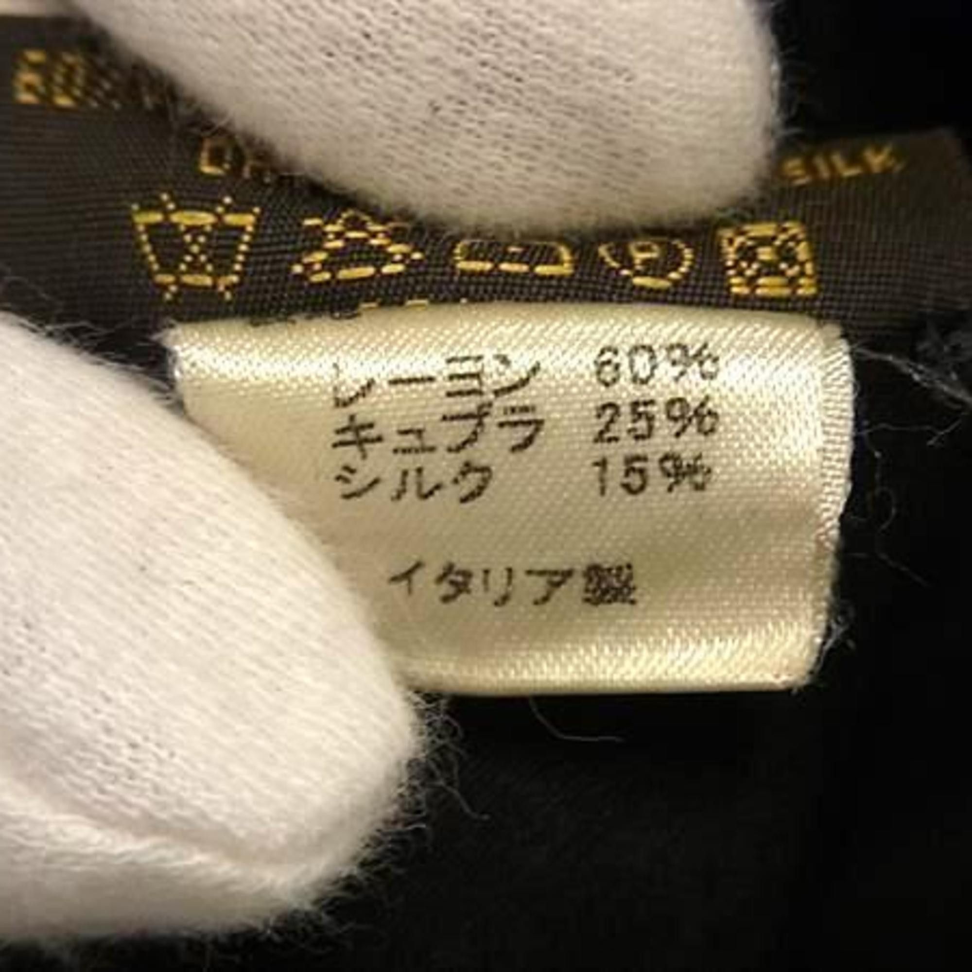 Louis Vuitton LOUIS VUITTON Monogram Echarpe Blue Black Scarf, 60% Rayon, 25% Cupro, 15% Silk, Women's Size ONE SIZE - 6 Thumbnail