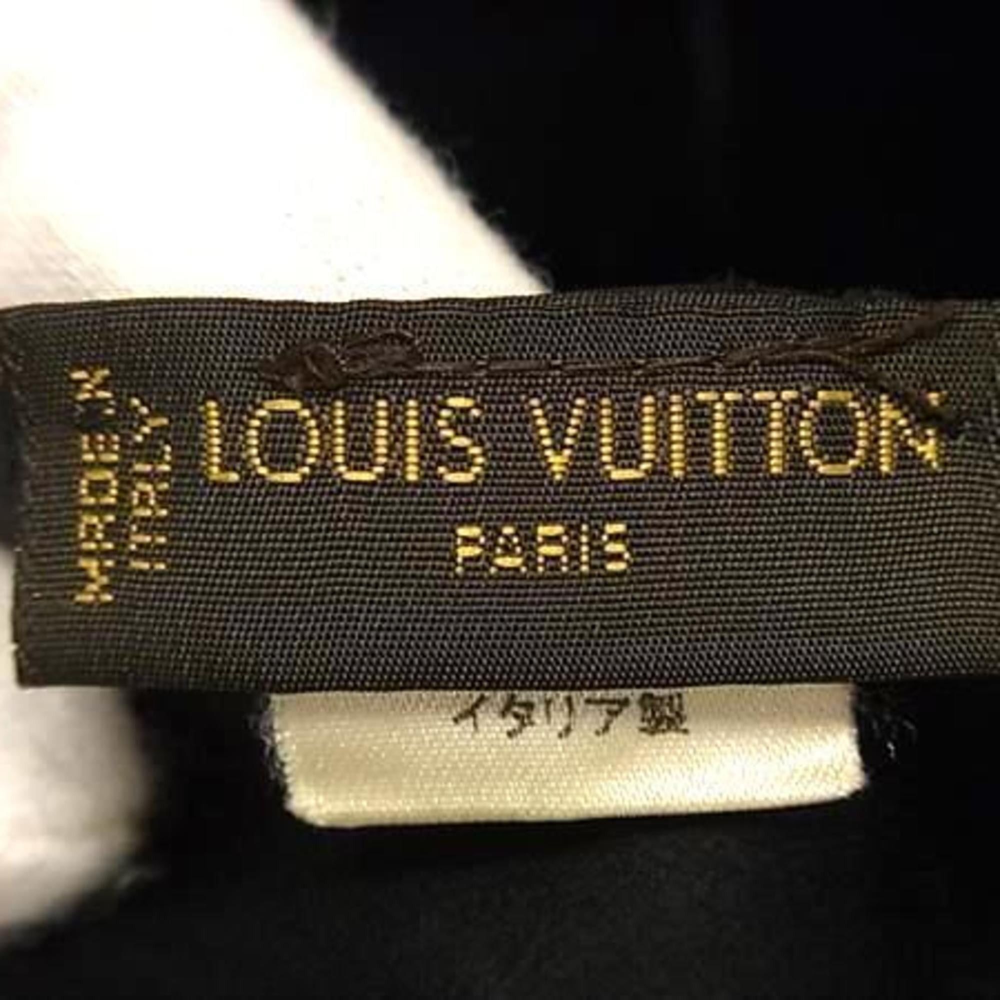 Louis Vuitton LOUIS VUITTON Monogram Echarpe Blue Black Scarf, 60% Rayon, 25% Cupro, 15% Silk, Women's Size ONE SIZE - 4 Thumbnail