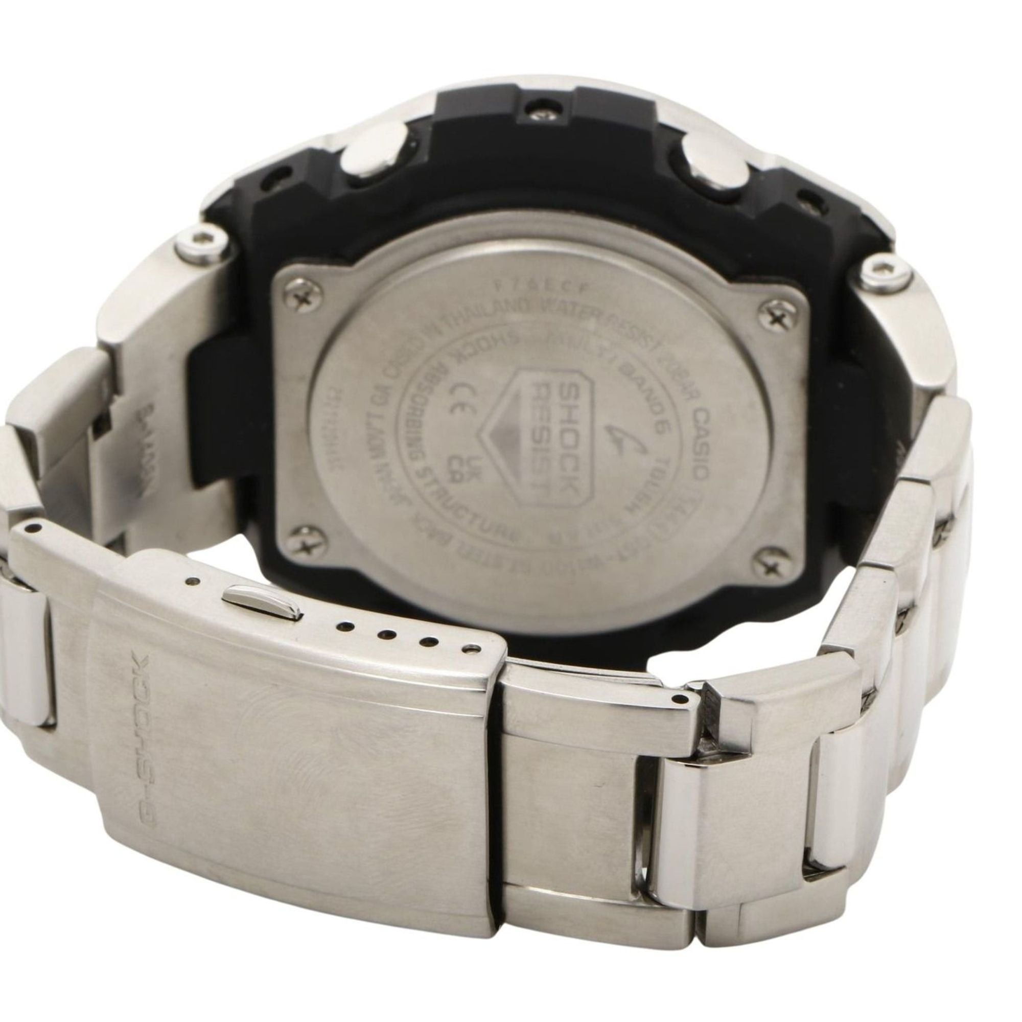Casio CASIO GSHOCK GSTEEL GSTW100 Series (GSTW110D1AJF) Men's Analog-Digital Watch in Black and Silver with Resin/Stainless Steel Size ONE SIZE - 5 Thumbnail