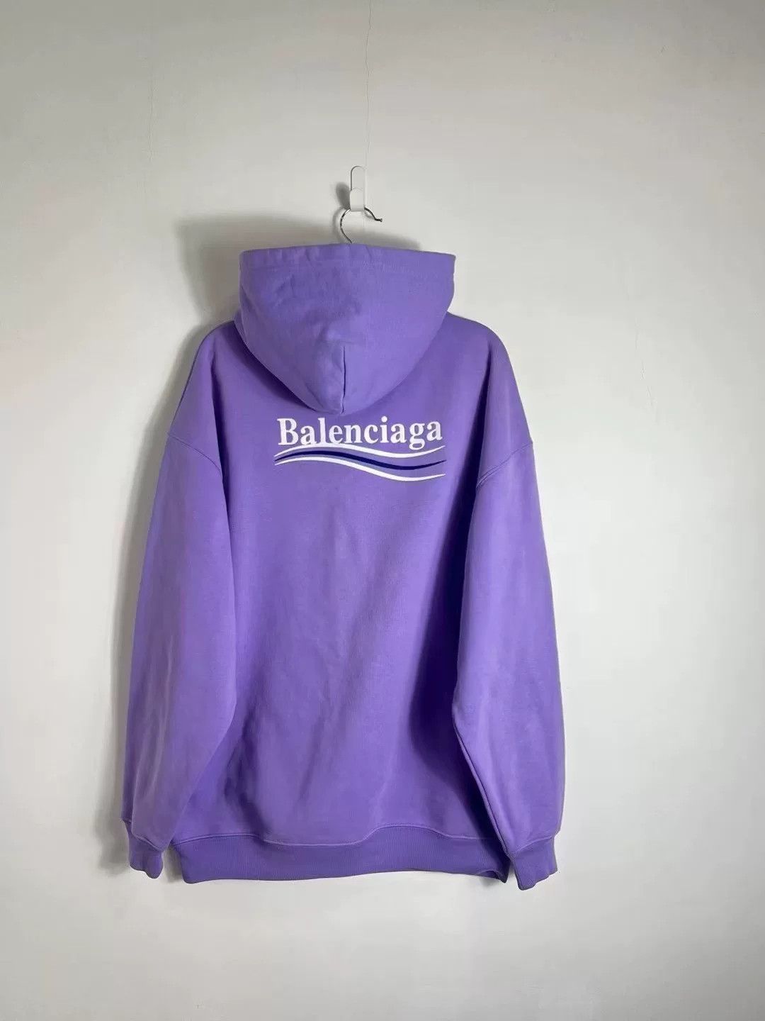 Balenciaga balenciaga lavender embroidered hoodie Size XS / US 0-2 / IT 36-38 - 2 Thumbnail