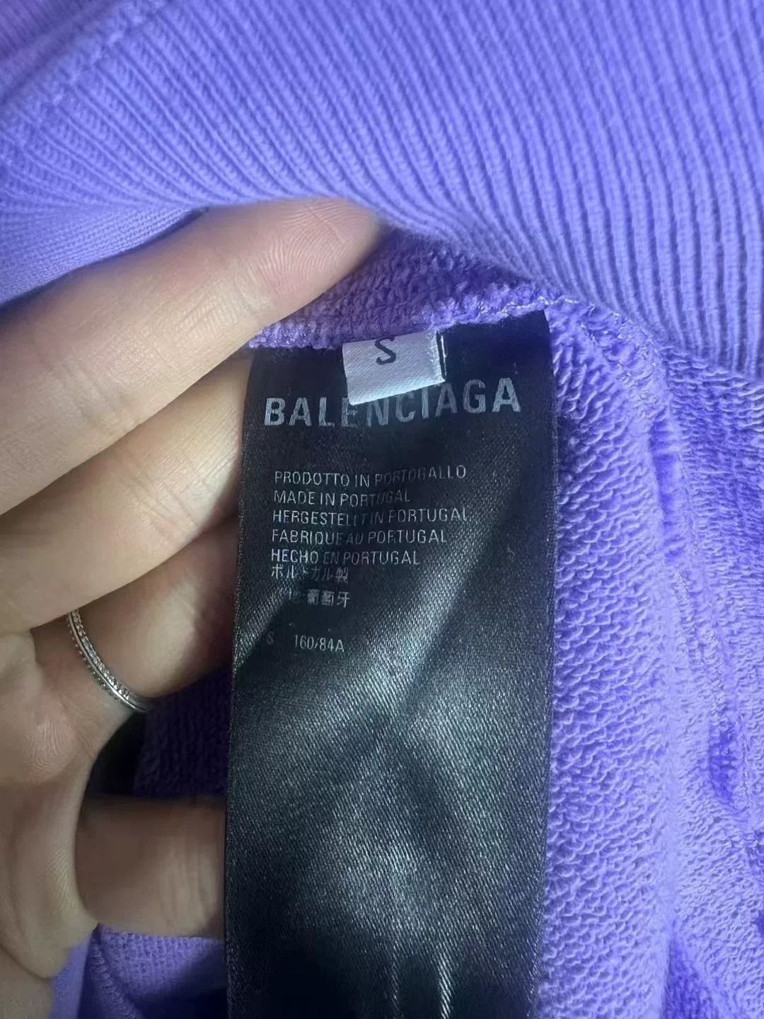 Balenciaga balenciaga lavender embroidered hoodie Size XS / US 0-2 / IT 36-38 - 5 Thumbnail