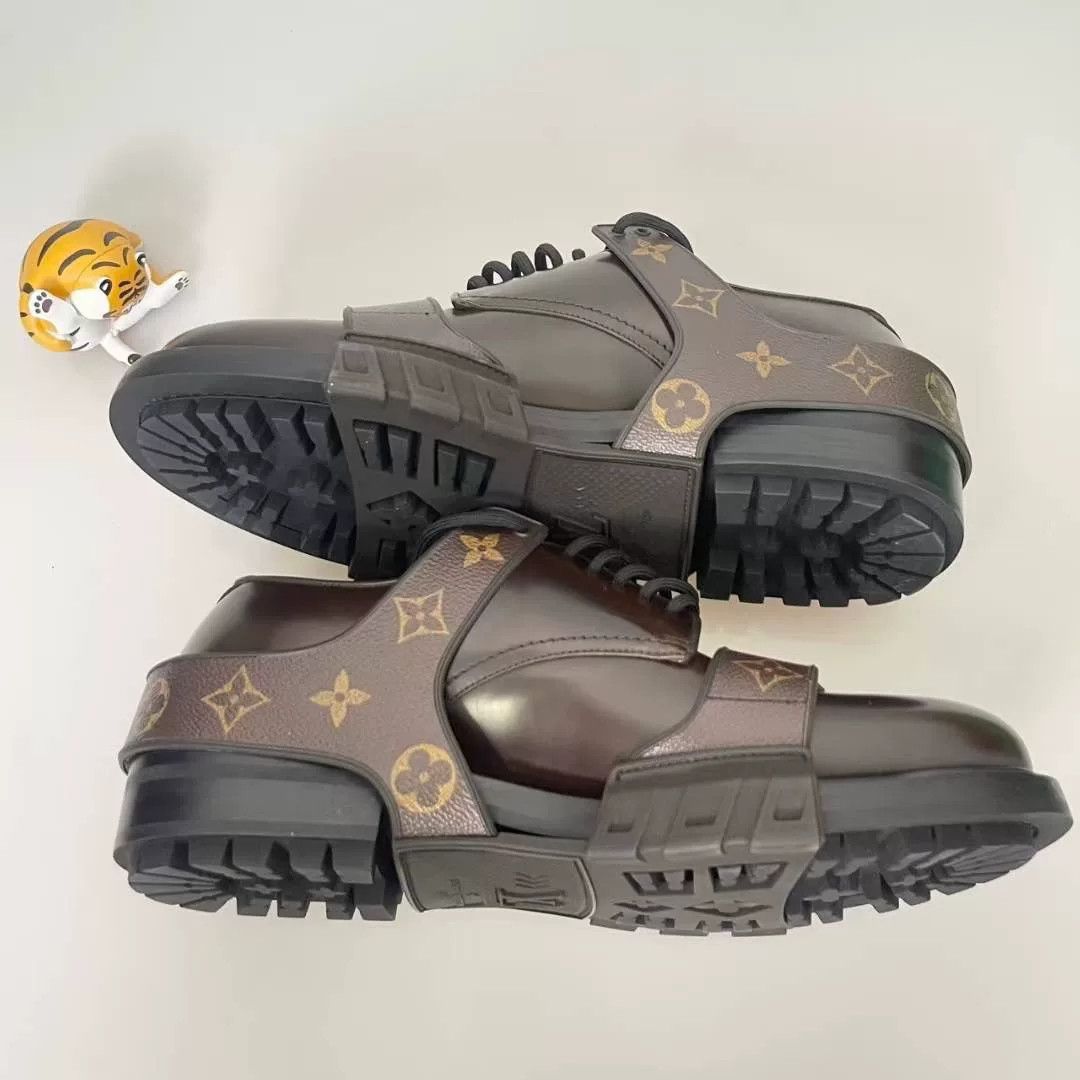 Louis Vuitton louis vuitton derby leather shoes for men Size US 8.5 / EU 41-42 - 3 Thumbnail