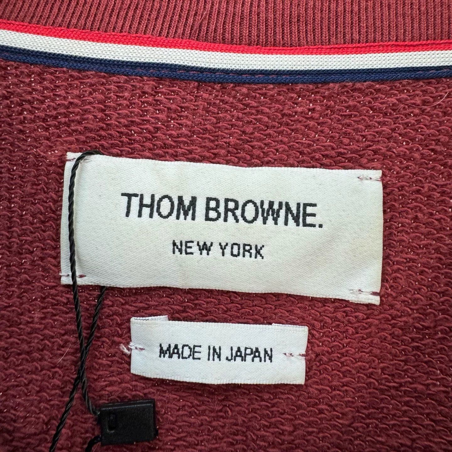 Thom Browne Thom Browne Burgundy Graphic Sweatshirt Size 2 Size US M / EU 48-50 / 2 - 6 Thumbnail