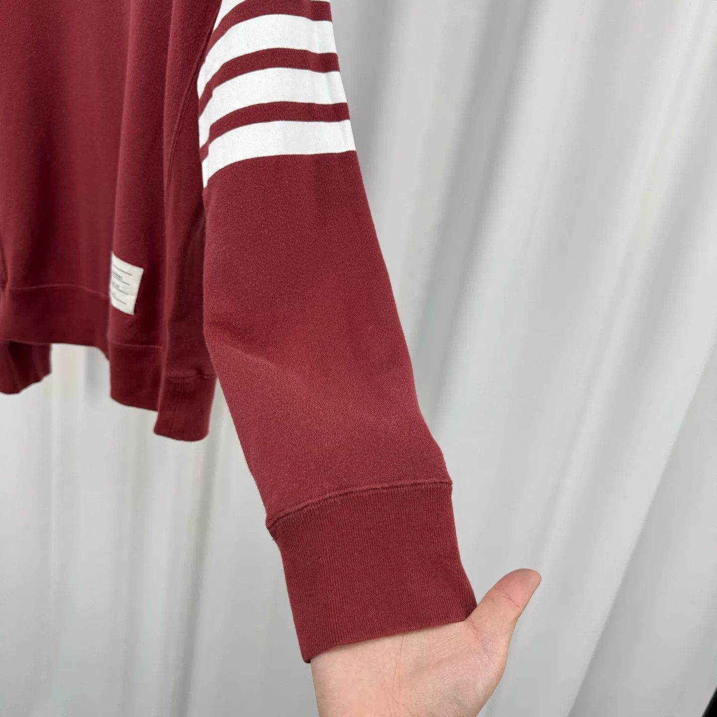 Thom Browne Thom Browne Burgundy Graphic Sweatshirt Size 2 Size US M / EU 48-50 / 2 - 4 Thumbnail