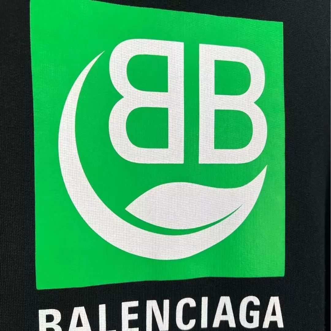 Balenciaga black balenciaga logo print hoodie Size US M / EU 48-50 / 2 - 6 Thumbnail