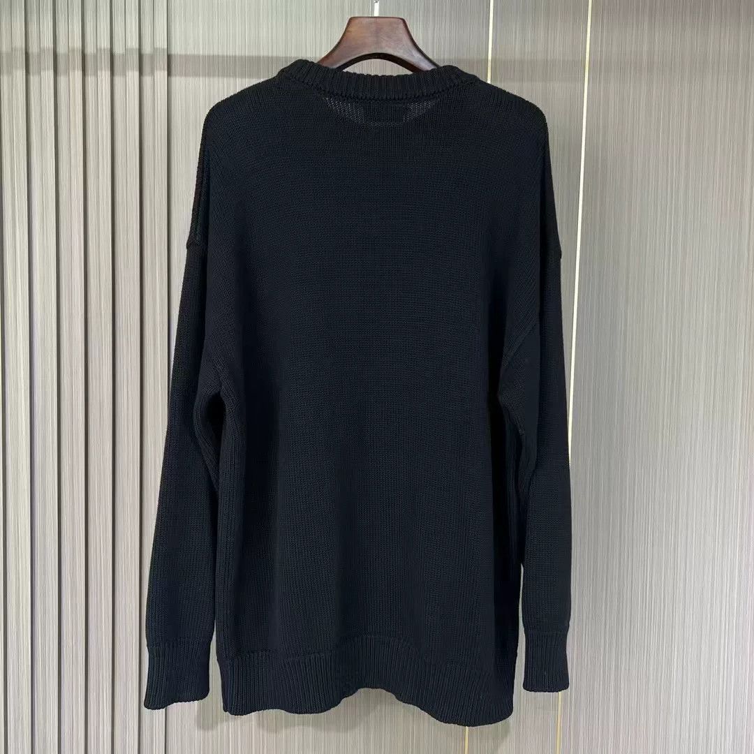 Balenciaga Balenciaga Black Embroidered Sweater Size S Size US S / EU 44-46 / 1 - 2 Thumbnail