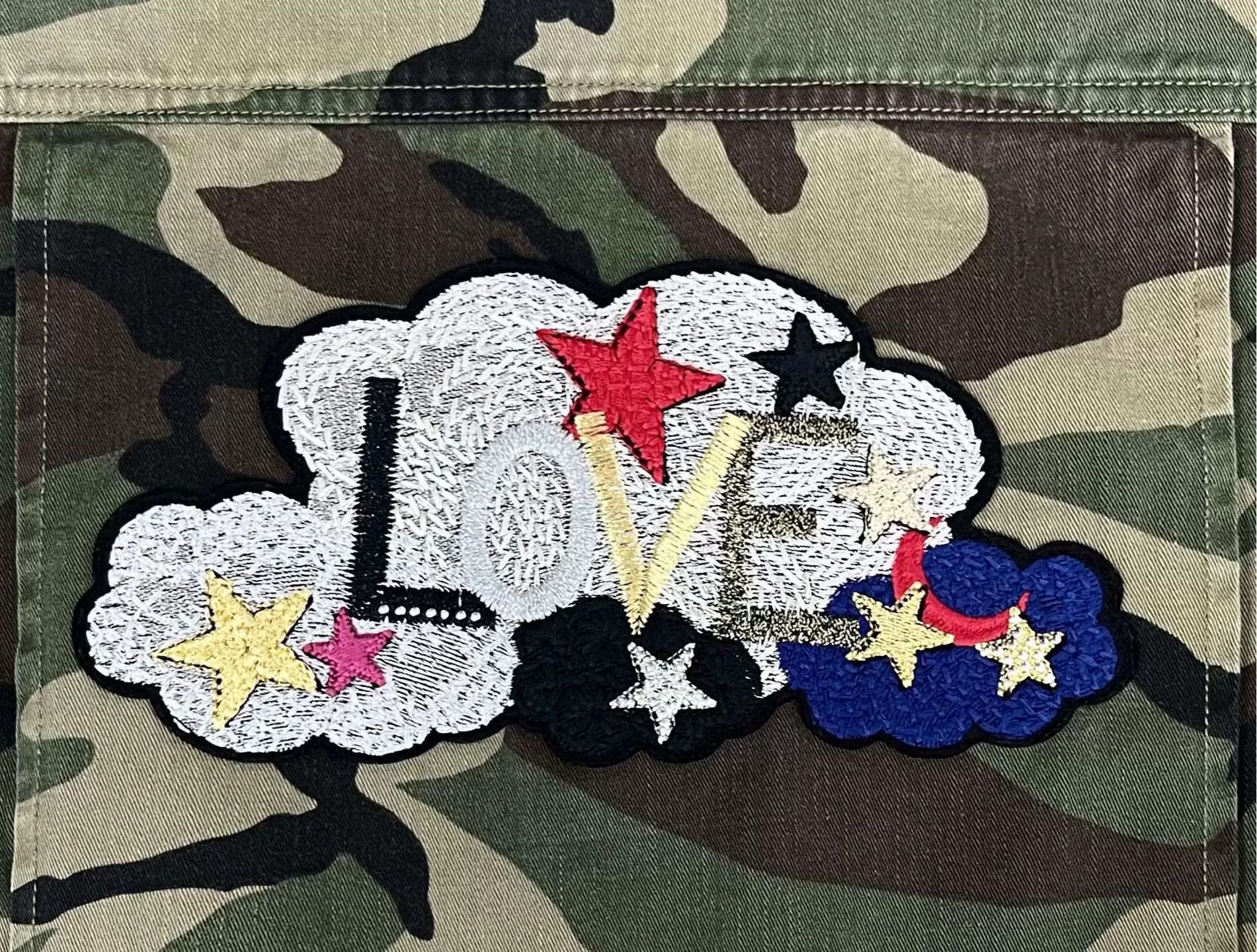 Saint Laurent Paris army green camouflage utility jacket with logo Size US S / EU 44-46 / 1 - 5 Thumbnail