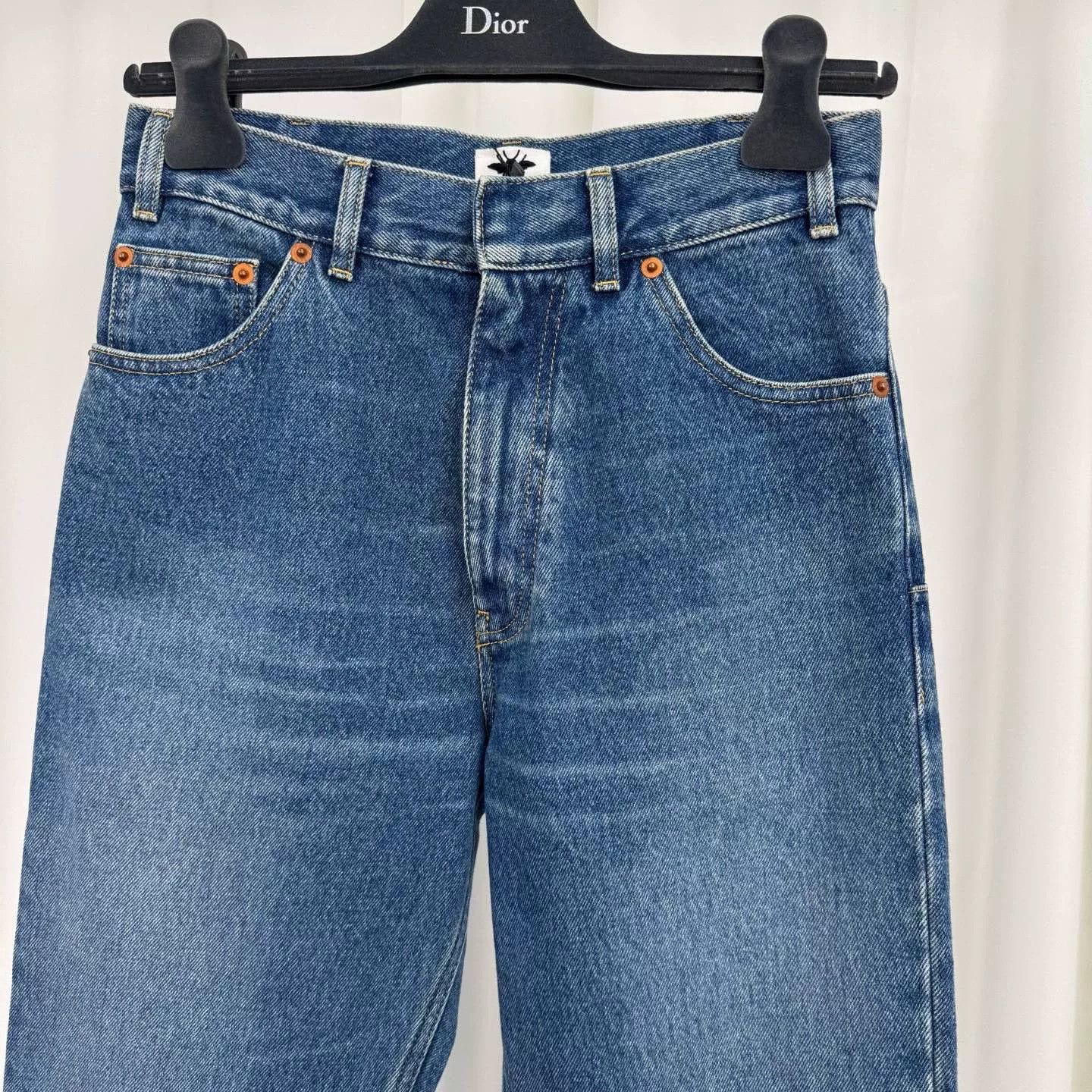 Dior dior blue wash flared jeans size 34 Size 34" / US 12 / IT 48 - 3 Thumbnail
