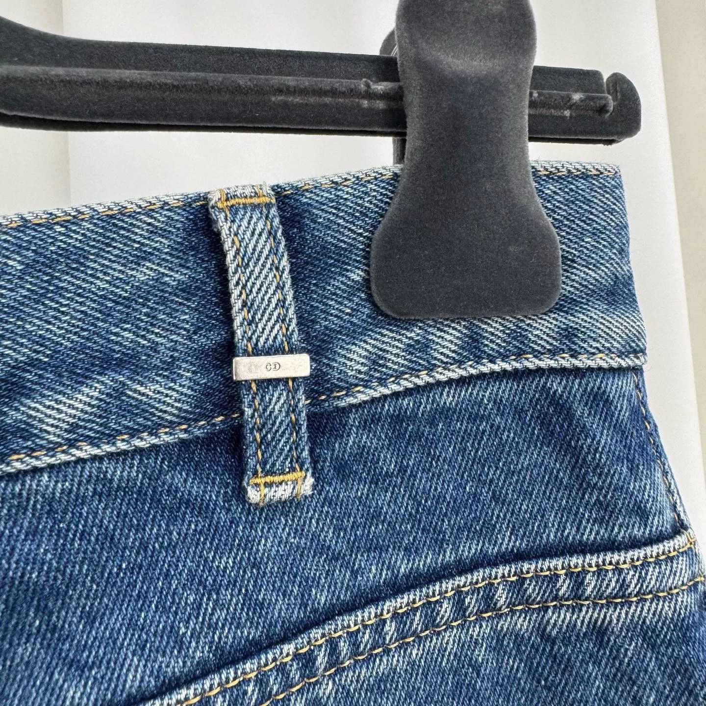 Dior dior blue wash flared jeans size 34 Size 34" / US 12 / IT 48 - 5 Thumbnail