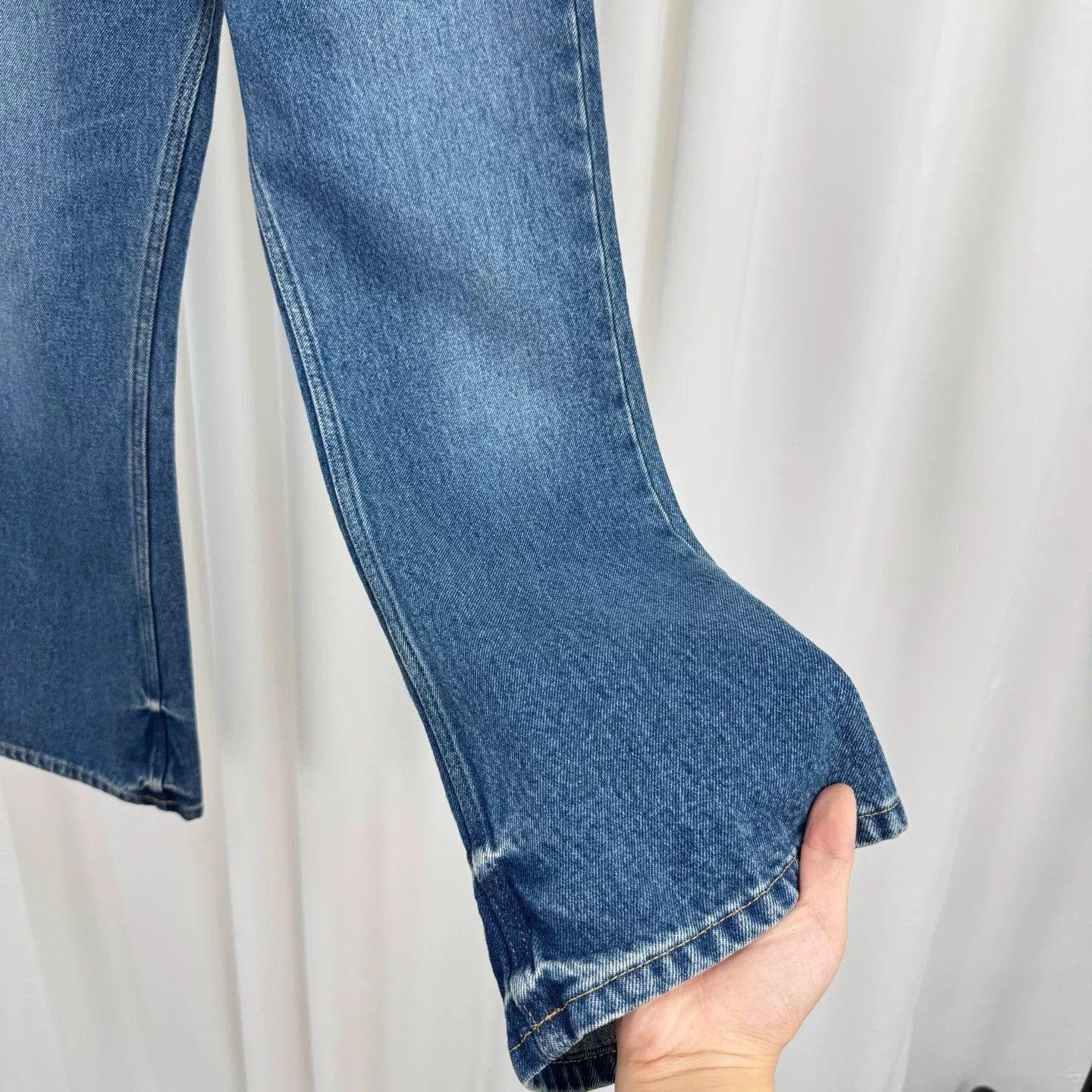 Dior dior blue wash flared jeans size 34 Size 34" / US 12 / IT 48 - 4 Thumbnail