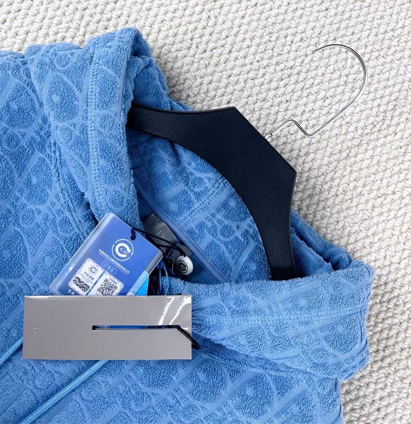 Dior Dior FW23 Oblique Blue Logo Hoodie Size US M / EU 48-50 / 2 - 2 Thumbnail