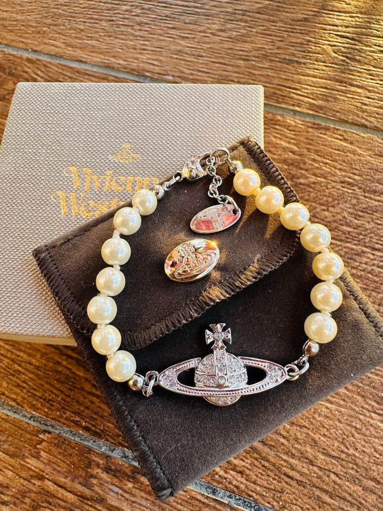 Vivienne Westwood Vivienne Westwood Mini Pearl Bracelet Size ONE SIZE - 3 Thumbnail