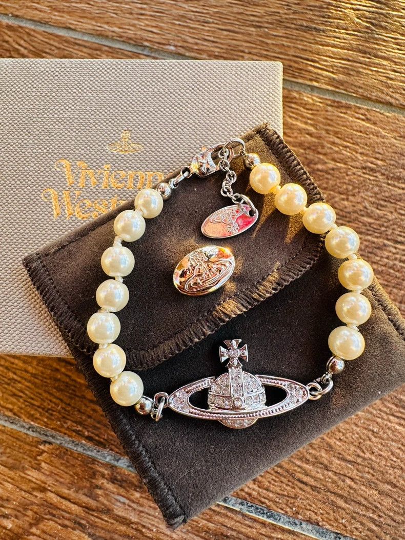 Vivienne Westwood Vivienne Westwood Mini Pearl Bracelet Size ONE SIZE - 6 Thumbnail