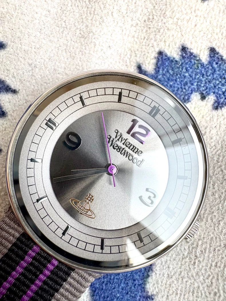 Vivienne Westwood Vivienne Westwood Gray Purple Canvas Watch Size ONE SIZE - 3 Thumbnail