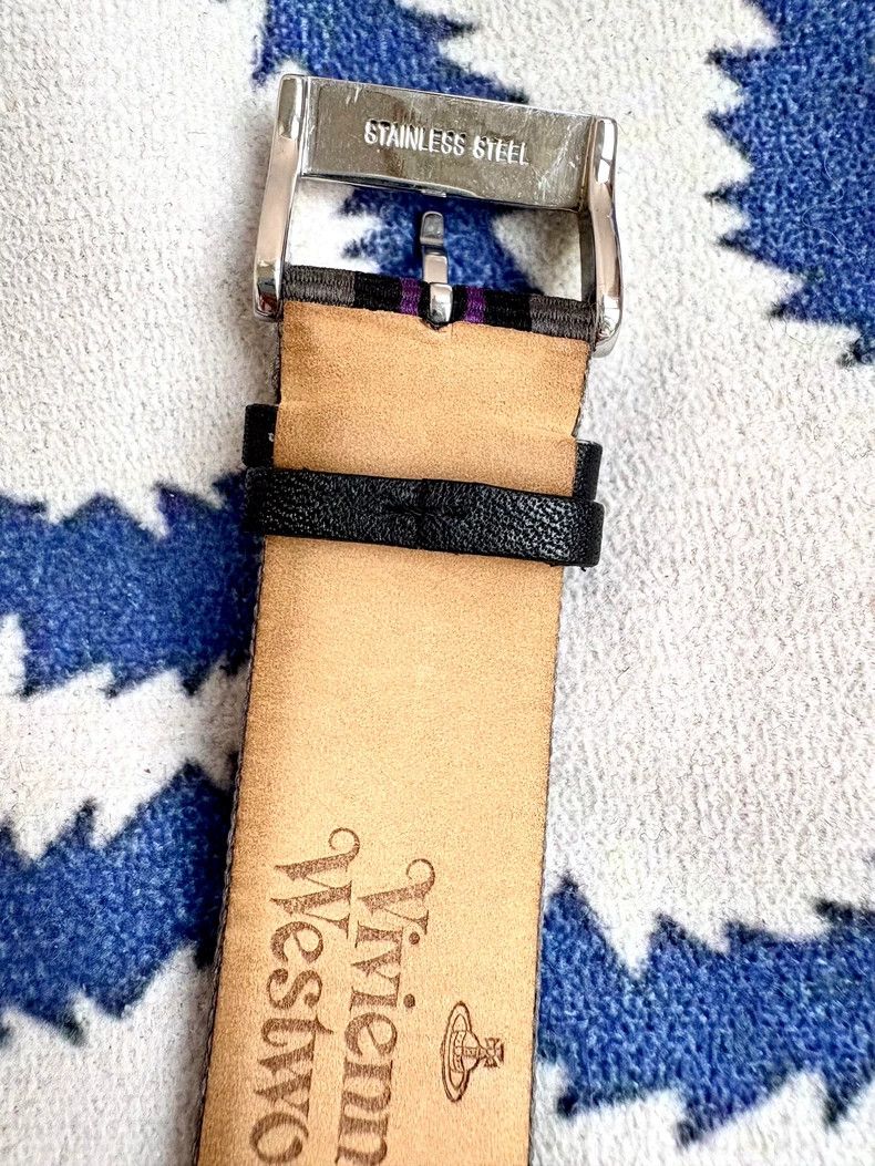 Vivienne Westwood Vivienne Westwood Gray Purple Canvas Watch Size ONE SIZE - 8 Thumbnail
