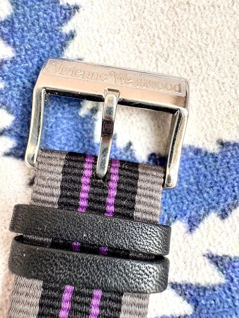 Vivienne Westwood Vivienne Westwood Gray Purple Canvas Watch Size ONE SIZE - 5 Thumbnail