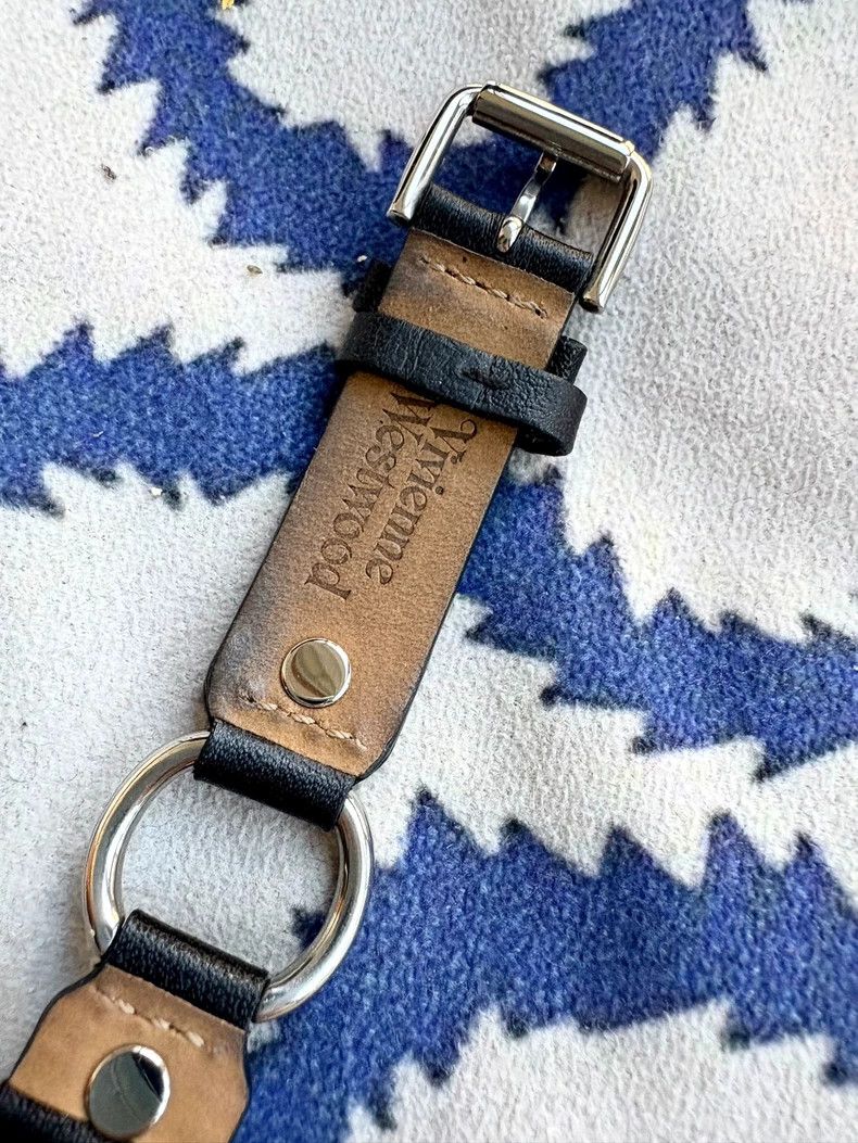 Vivienne Westwood Vivienne Westwood Black Leather Saturn Watch Size ONE SIZE - 5 Thumbnail